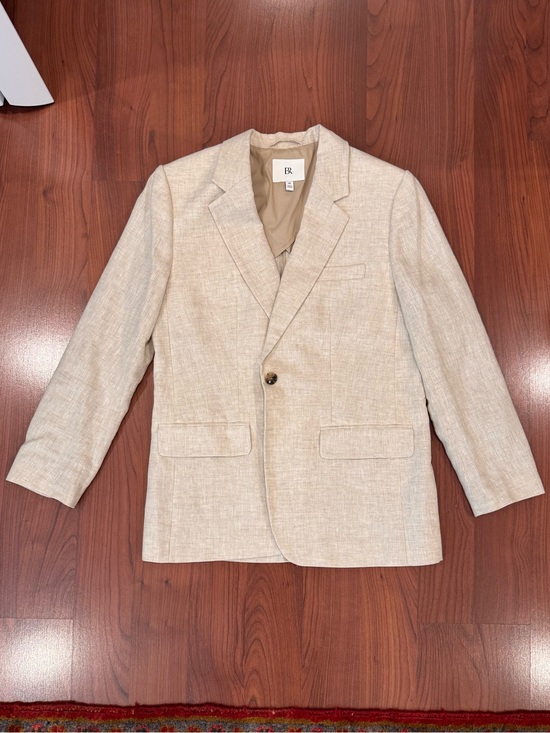 Banana Republic Jackets & Blazers - Banana Republic Natural Linen Blazer Oatmeal color size 10